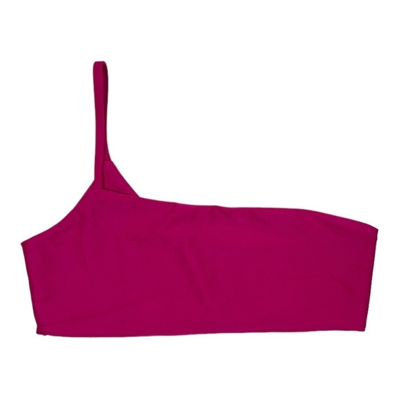 NWT Superdown Pink One Shoulder Bikini Top - Picture 1 of 5